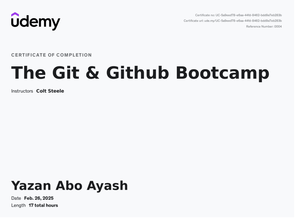 The Git & GitHub Bootcamp